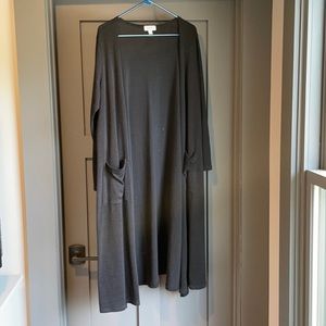Black Lularoe Sarah Long Cardigan